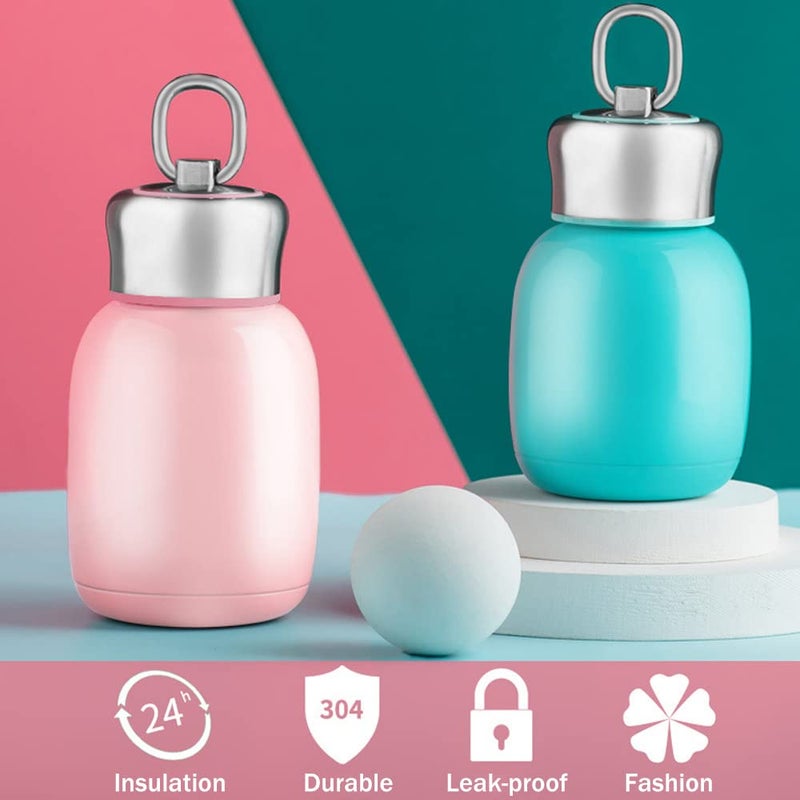 Gets Mini 7 oz Stainless Steel Water Bottle, Portable Small Sports Vacuum Insulated Water Bottle Leak Proof Sport Tumbler Cup Hot and Cold Water Bottle (Rose) - Image 3